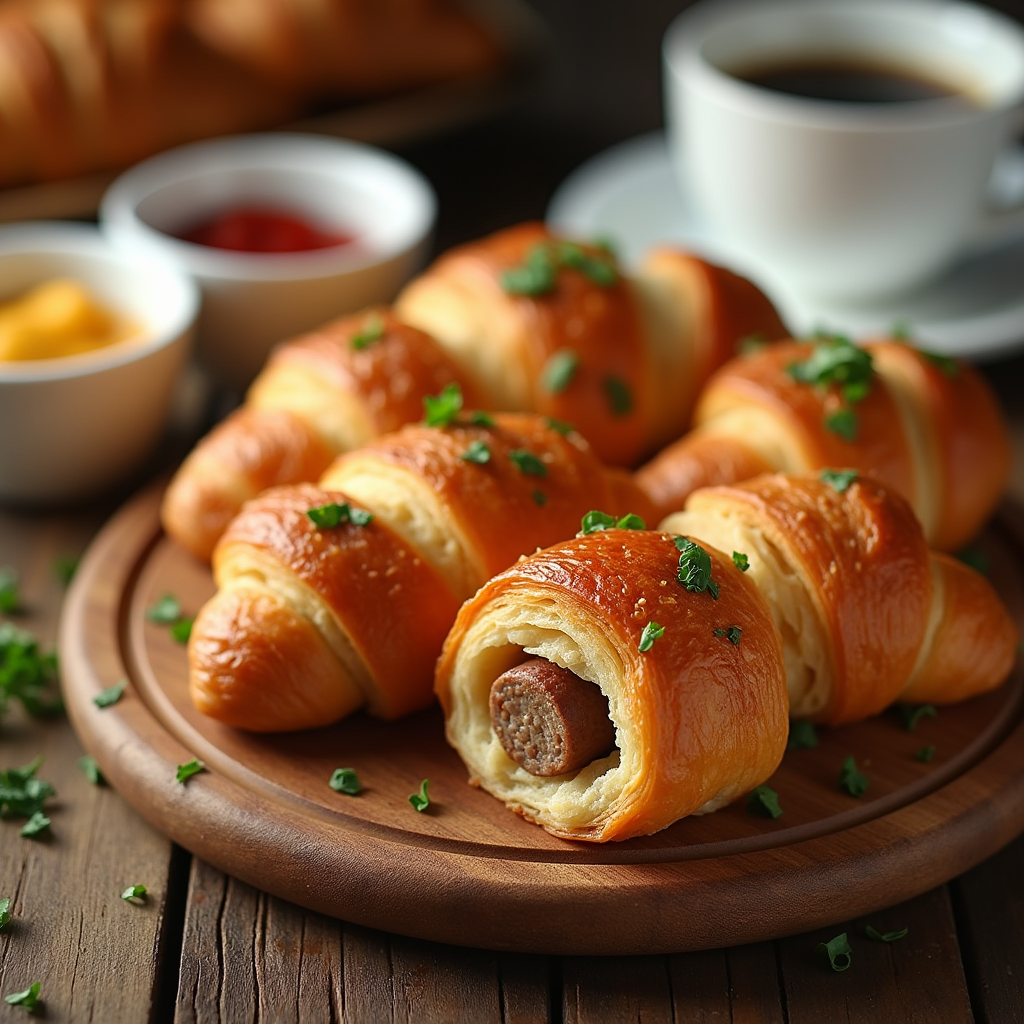 Breakfast Sausage Croissant Rolls