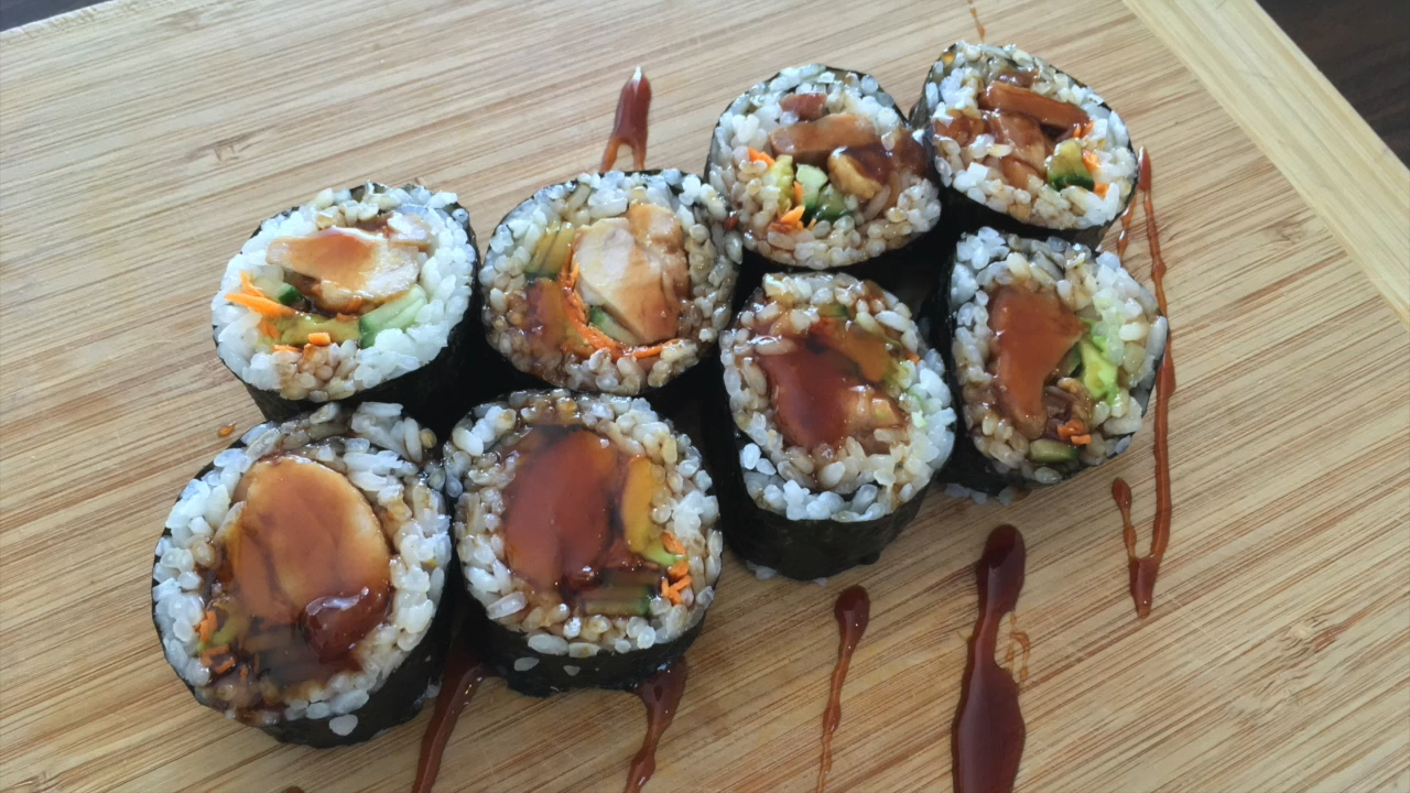 Teriyaki Chicken Sushi Roll