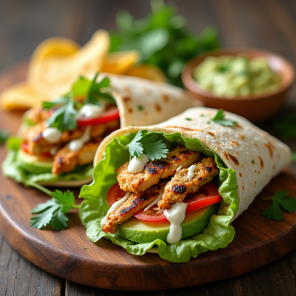 Chicken Avocado Wraps