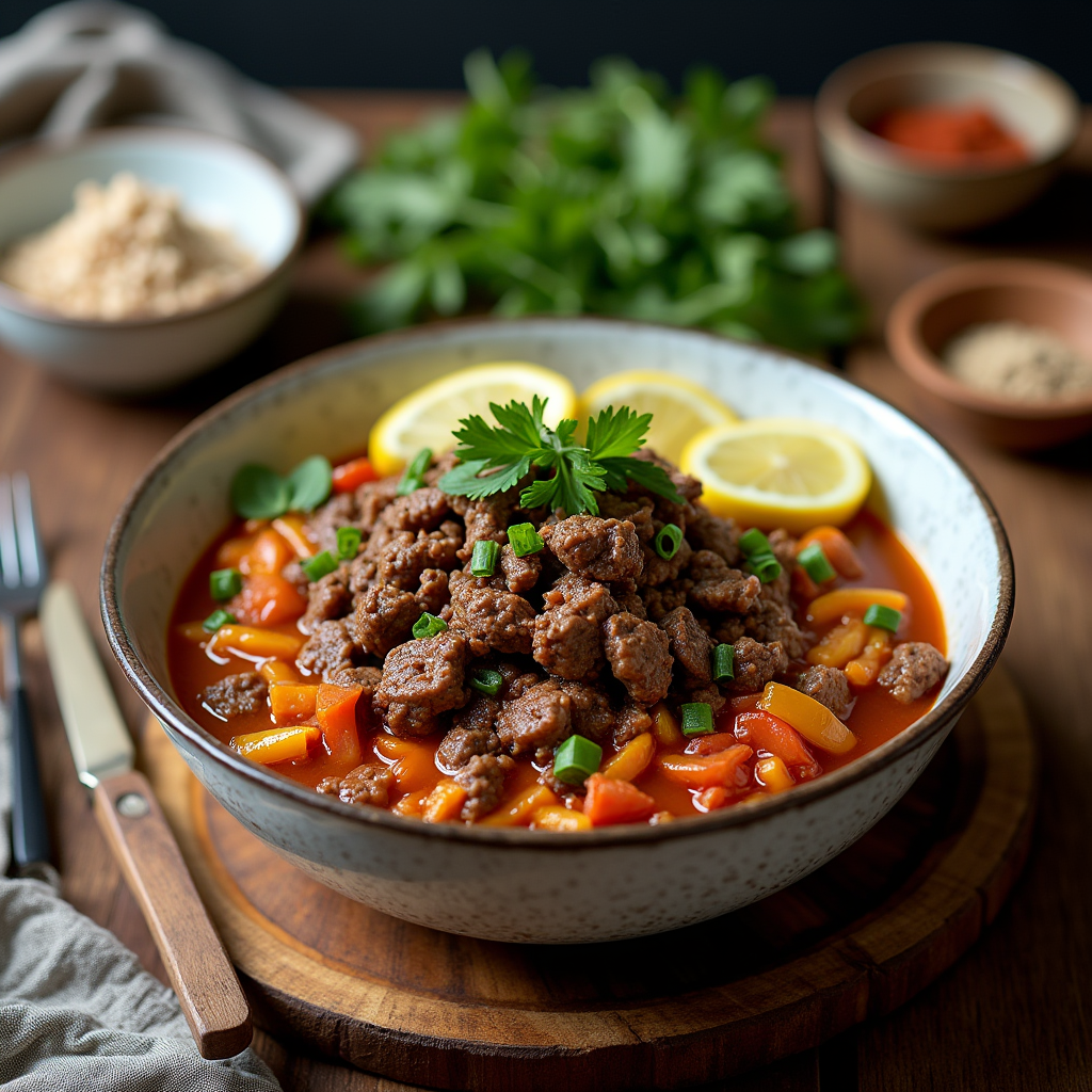 korean ground beef bowl