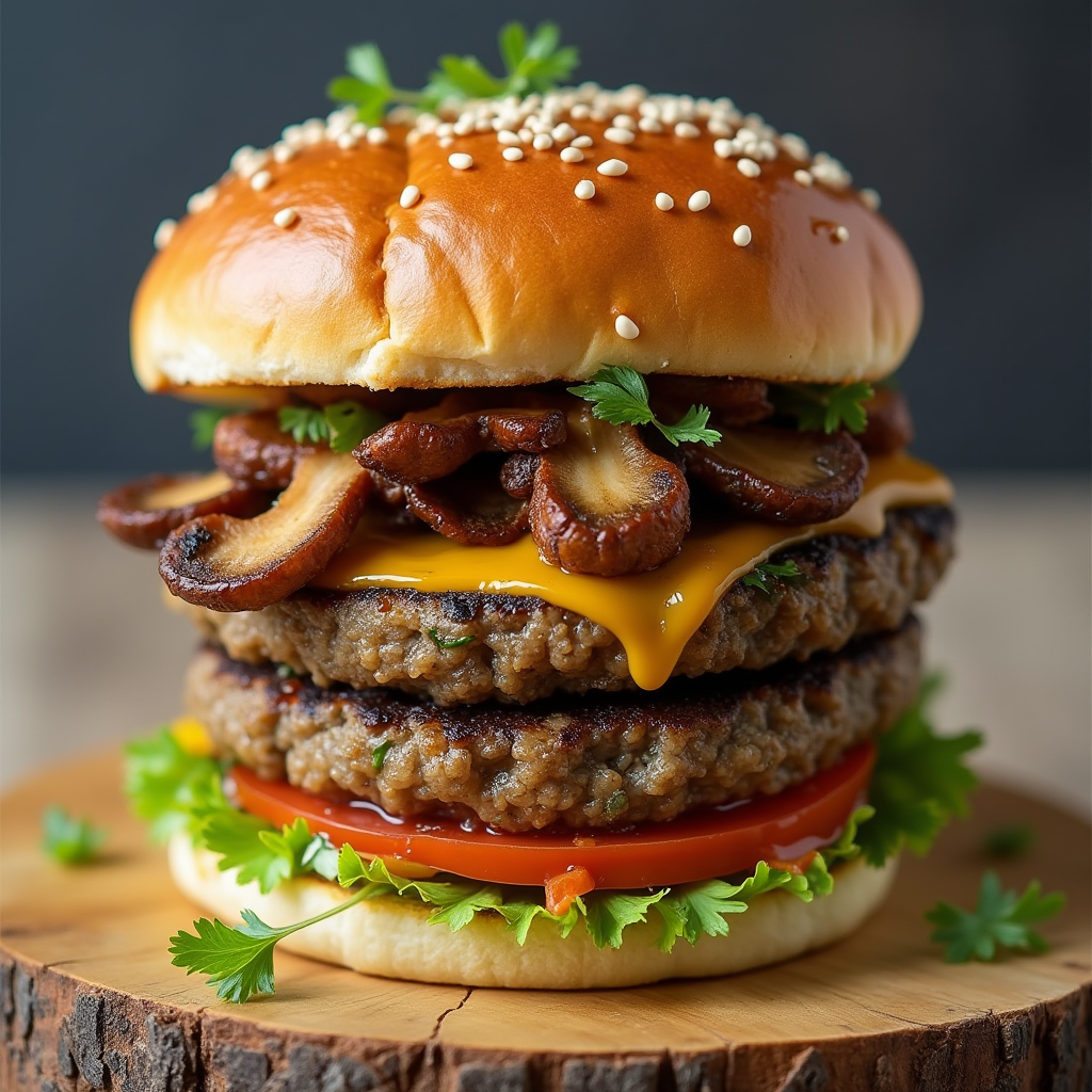 Umami Mushroom Veggie Burger