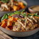 Maple Dijon Chicken Bowls Maple Dijon Chicken Recipe Maple Dijon Chicken Roasted Sweet Potato