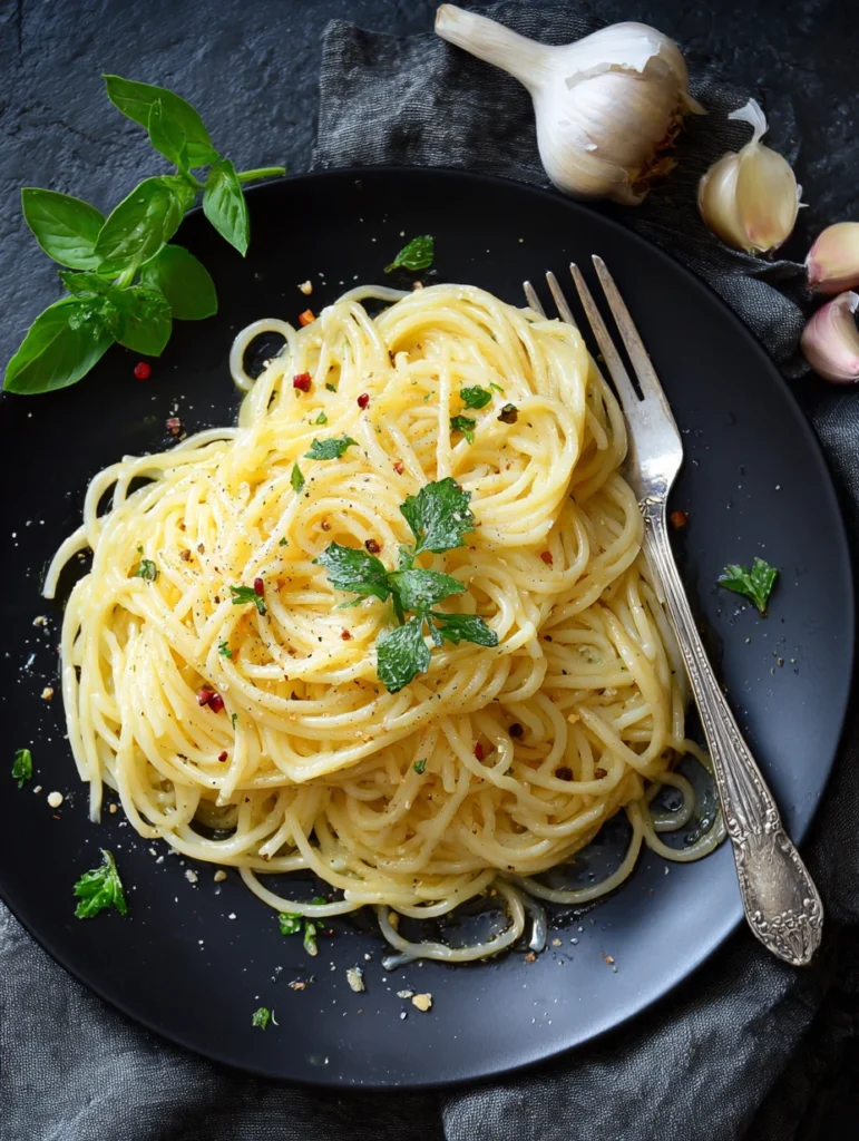 Italian Pasta Pasta Italian Garlic Olive Oil Sauce