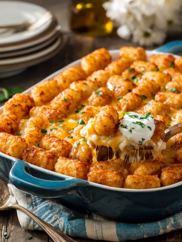 Tater Tot Casserole Tater Tot Recipe Tater Tot Casserole