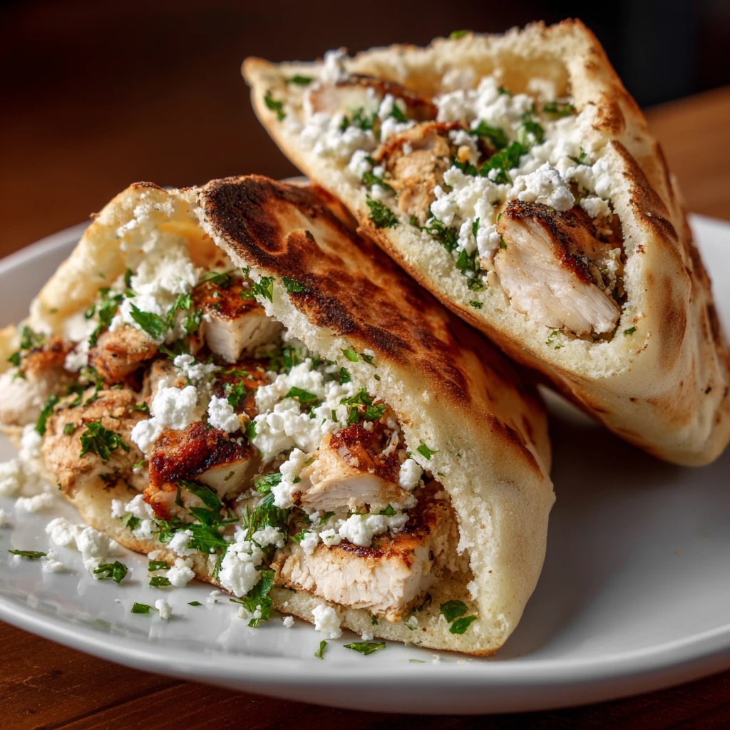 Crispy Pita With Chicken Feta Delicious Crispy Pita Chicken Feta
