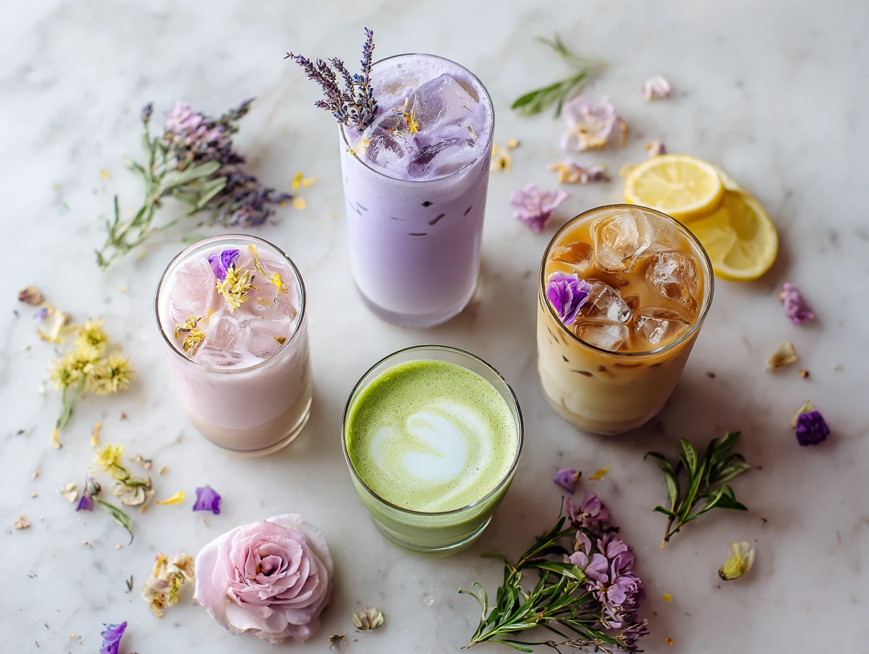 Spring Coffee Drinks Spring Drinks Spring Coffee Drinks Fresh Floral Deliciously
