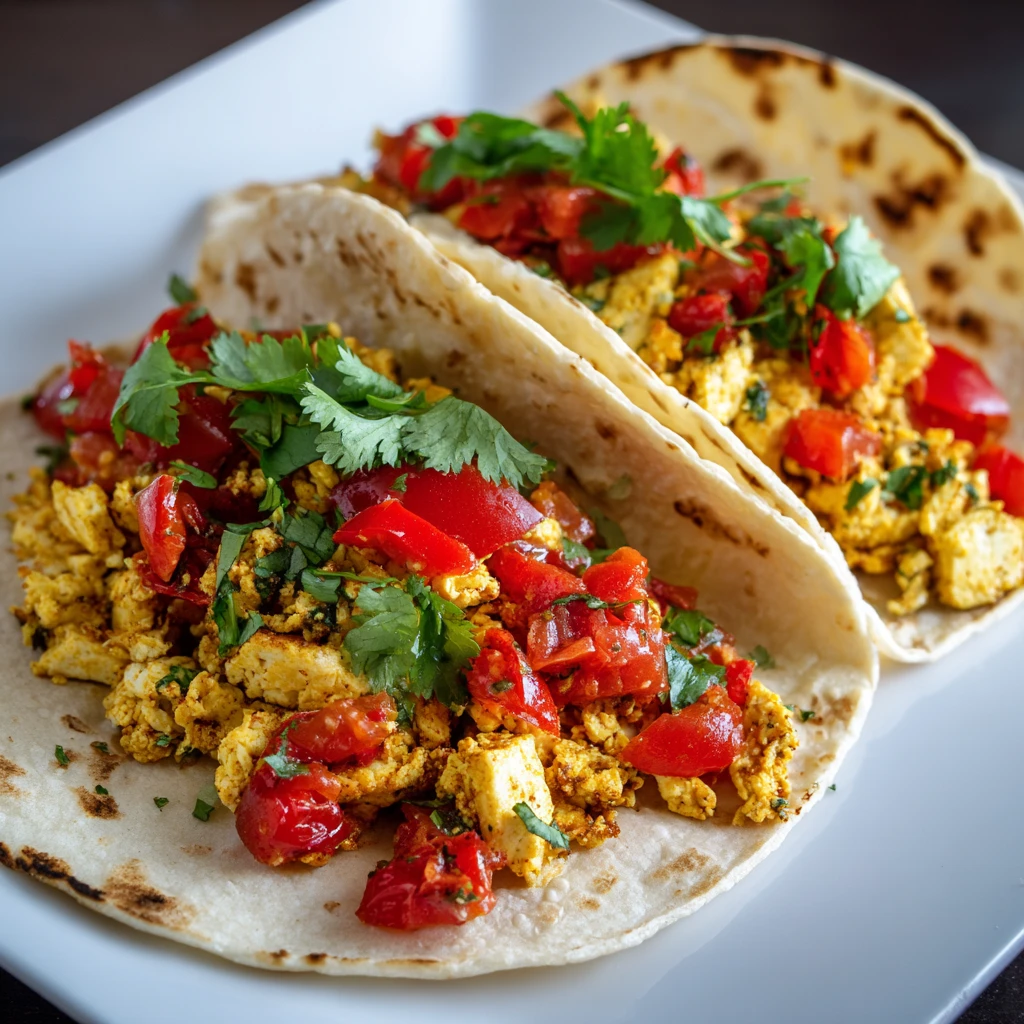 Tofu Scramble Breakfast Tacos
