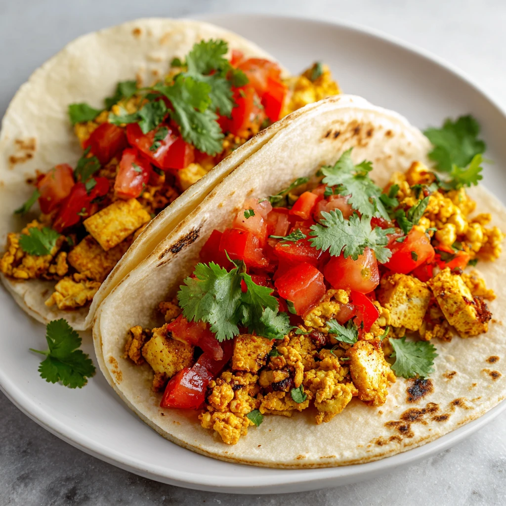 Tofu Scramble Breakfast Tacos